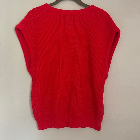 Curry Knits Red Sweater Vest - Picture 3 of 7